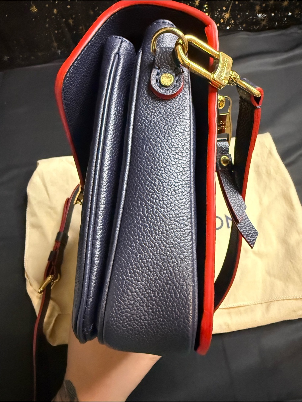 Louis Vuitton Navy Blue Empreinte Métis Shoulderbag - Picture 9 of 11